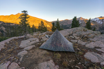 Ultralight camping with a view in the Eagles Nest Wilderness, Colorado