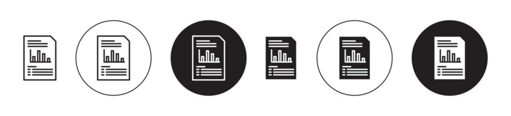 Report vector illustration set. License paperwork sign in suitable for apps and websites UI design style.