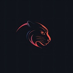 Panther Animal Colorful Symbol Art Figure Generative AI