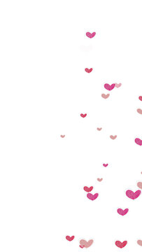 png chalk heart doodles on transparent background, vertical social media story background ,hearts scribble love and valentine design element	