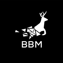 BBM Letter logo design template vector. BBM Business abstract connection vector logo. BBM icon circle logotype.

