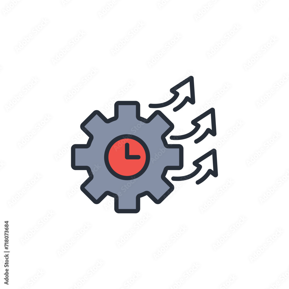Poster performance icon. vector.editable stroke.linear style sign for use web design,logo.symbol illustrati