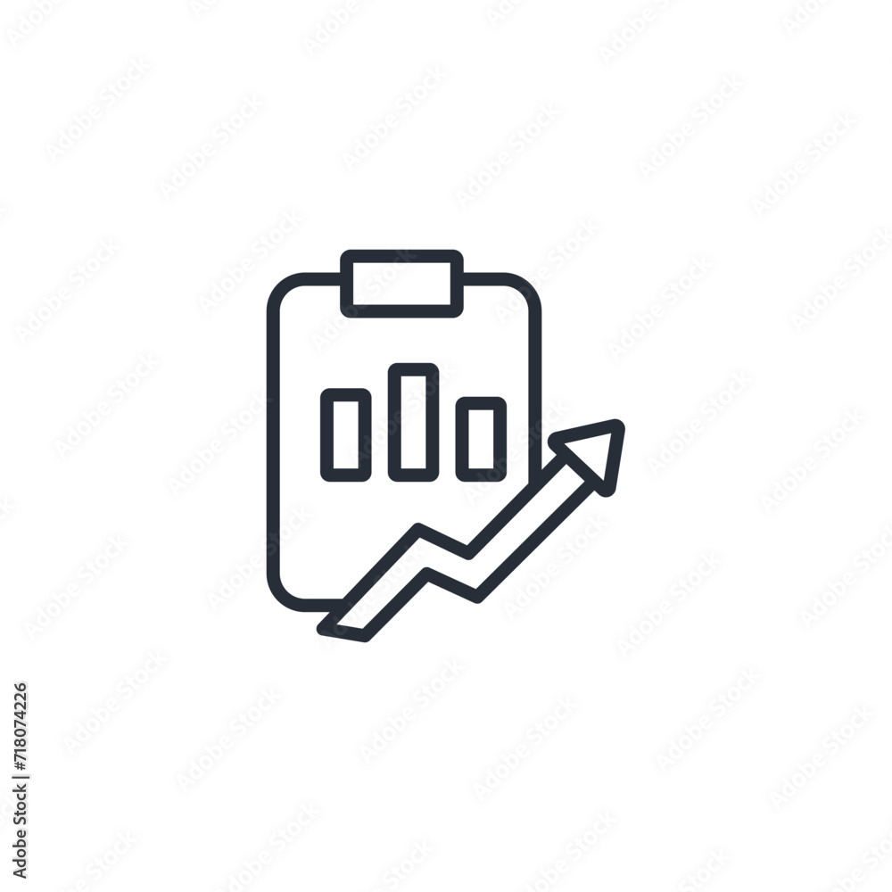 Poster progress icon. vector.editable stroke.linear style sign for use web design,logo.symbol illustration.