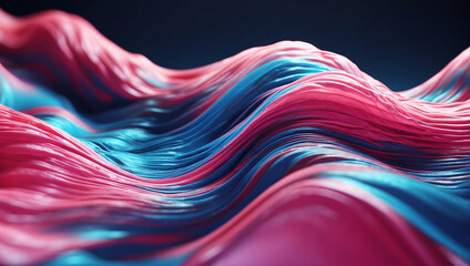 Modern abstract pink blue gradient flowing wave lines banner background. Shiny moving lines design element. Glowing wave. Futuristic technology concept.

 - obrazy, fototapety, plakaty