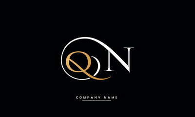 NQ, QN, N, Q Abstract Letters Logo Monogram