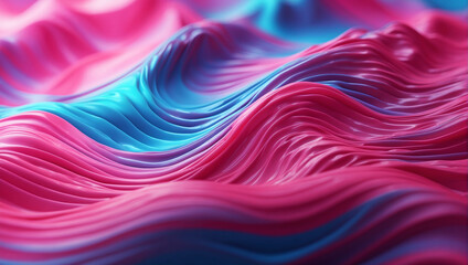 Modern abstract pink blue gradient flowing wave lines banner background. Shiny moving lines design element. Glowing wave. Futuristic technology concept.


