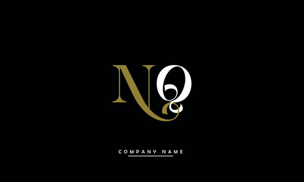 NQ, QN, N, Q Abstract Letters Logo Monogram