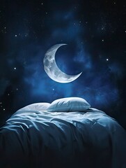 Obraz na płótnie Canvas World Sleep Day Poster design, realistic, HD, copy space - generative ai