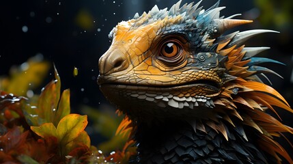 Obraz premium Anthropomorphic Animal Photo Generated with AI Tools