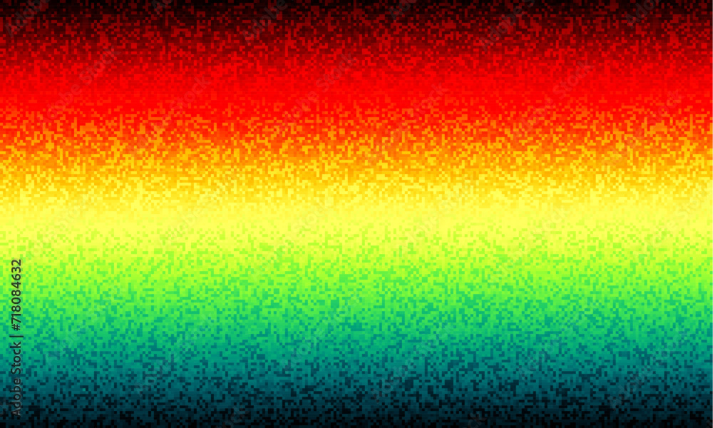 Poster Pattern of a random small dots. Noise gradient background. Horizontal vector image