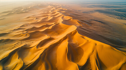 Desert dunes from above
