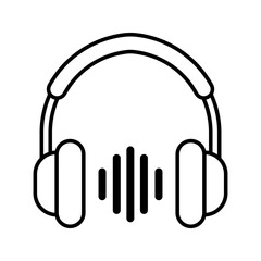 headset or earphone icon