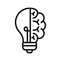 idea symbol lamp vector icon