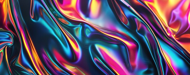 Mesmerizing abstract liquid art - a swirling mixture of purple, pink and black tones creating a hypnotic visual experience - obrazy, fototapety, plakaty
