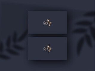 Jy logo design vector image