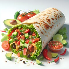 Delicious Burrito Mexican Food