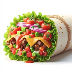 Delicious Burrito Mexican Food