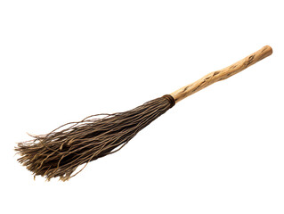 Witch's Broomstick, isolated on a transparent or white background