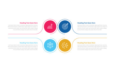 Fototapeta premium Infographic Design Template, Vector illustration Graphic Design, Creative concept for Infographics