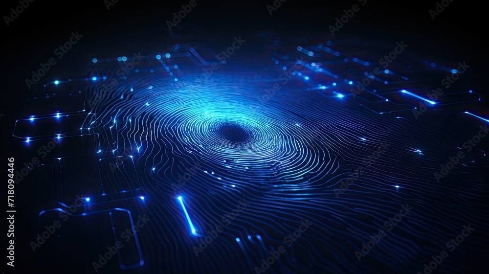 Poster Network security system. Cyber Security Ransomware Email Phishing Encrypted Technology, Digital Information Protected Secured. Generative AI