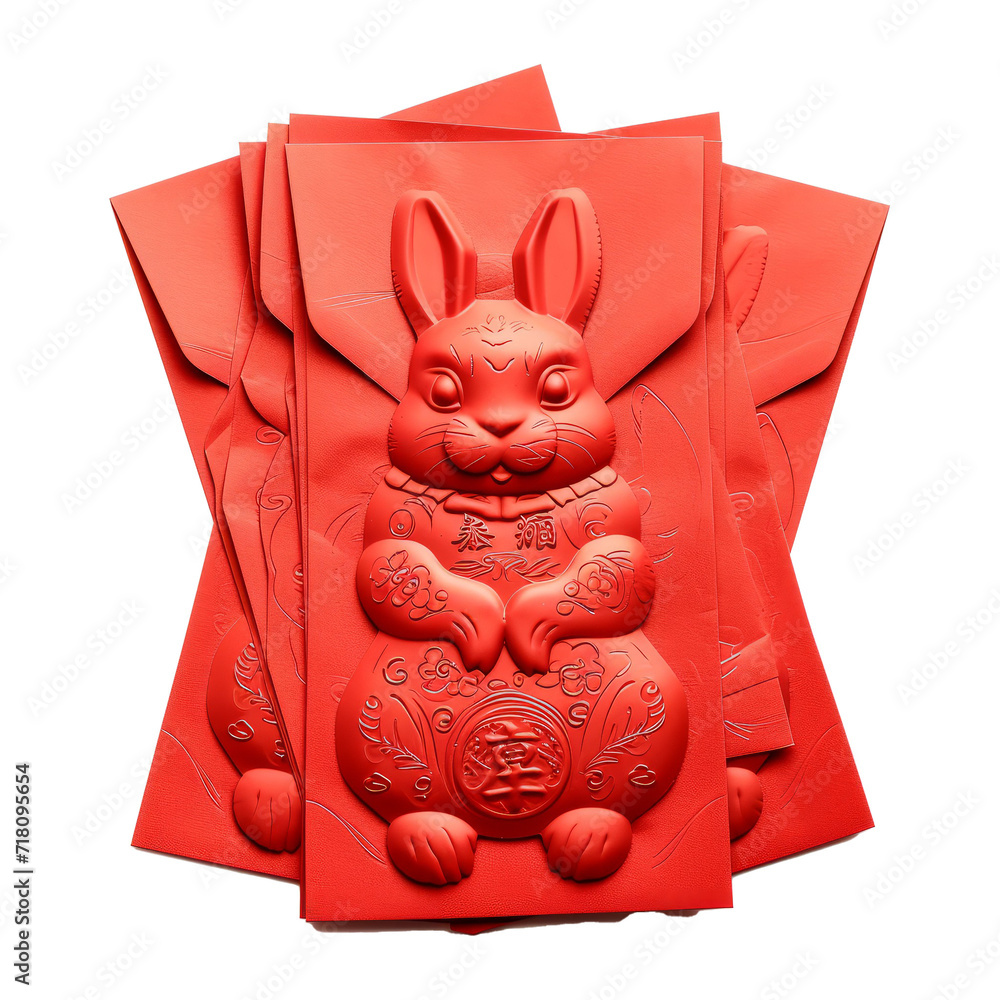 Poster Chinese New Year of the rabbit festival concept