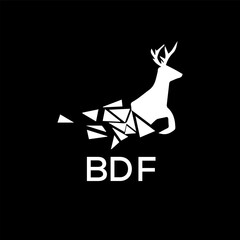 BDF Letter logo design template vector. BDF Business abstract connection vector logo. BDF icon circle logotype.
