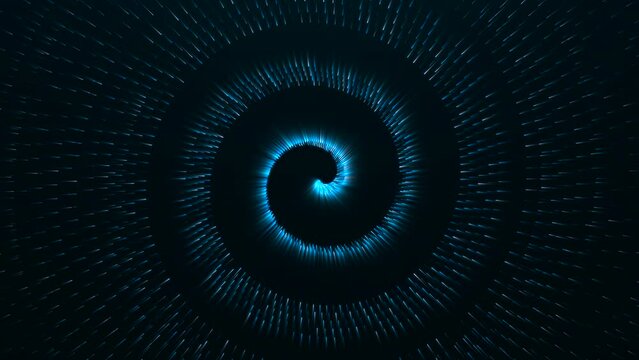 Abstract particle vortex swirl animation background