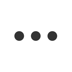 three dots icon. Element of minimalistic icon for mobile concept and web apps. Signs and symbols collection icon for websites, web design, mobile app
