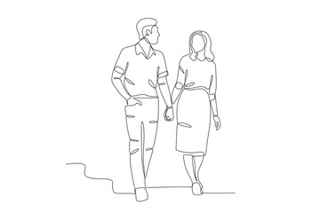 Couple on a walk