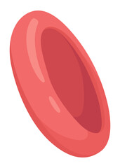 Human cell type icon. Medicine and biology illustrative symbol. Health, anatomy and science. Biology vector isolated on white background