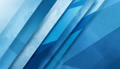 Obraz premium Abstract blue background geometric shapes frame. 