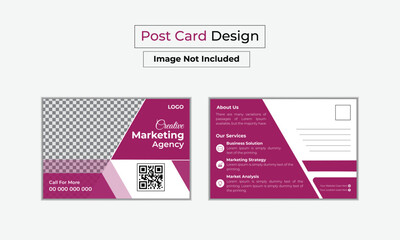 Corporate Postcard Template Design Postcard Design Creative postcard design template