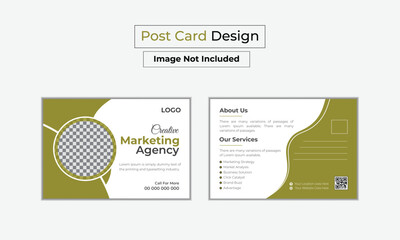 Corporate Postcard Template Design Postcard Design Creative postcard design template