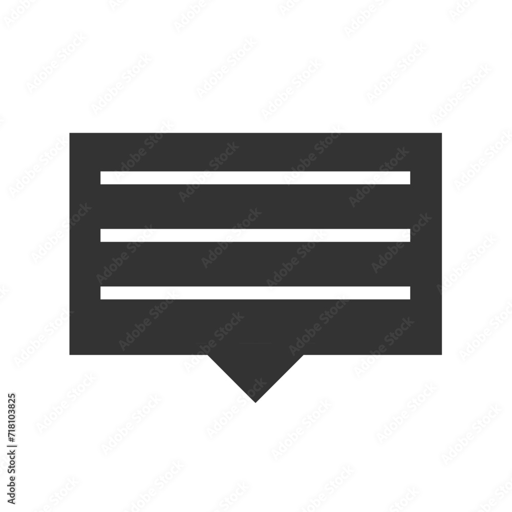 Aufkleber chat message bubbles vector icon. communication icons. talk bubble, dialog. web icon set. online com