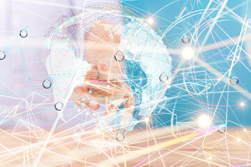 conference Digital Network and data concept 3d