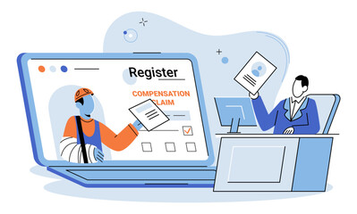 Health insurance vector illustration. Accident assurance is safety belt ensuring smooth ride through lifes unpredictable road Health insurance is safety blanket warming you in chill medical