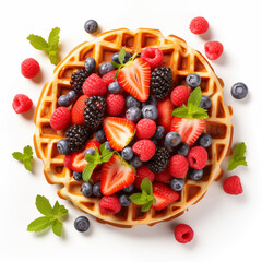 waffles made with fresh ingredients