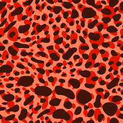 Seamless pattern spots. Animal fur texture surface. Abstract speckled design.
