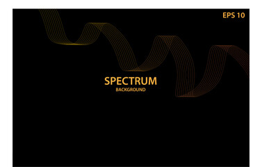 background of wavy spectrum lines with black and orange colors