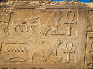 Karnak Temple is dedicated to the temple complex of Ancient Egypt. Thebes, Karnak, Luxor, Egypt