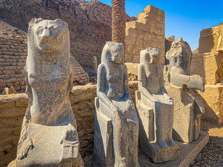 Karnak Temple is dedicated to the temple complex of Ancient Egypt. Thebes, Karnak, Luxor, Egypt