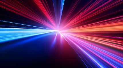 Fototapeta premium Future technology lines background, abstract future technology background