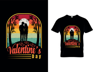 Valentines Day T Shirt Design Vector