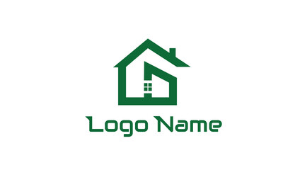 G latter logo house logo designs, real estate icon suitable for info graphics, websites and print media. Vector, flat icon, badges, labels, clip art. Line art style. Thin line design. Color design.