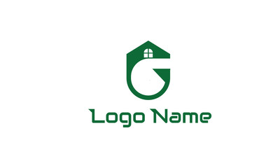 G latter logo house logo designs, real estate icon suitable for info graphics, websites and print media. Vector, flat icon, badges, labels, clip art. Line art style. Thin line design. Color design.