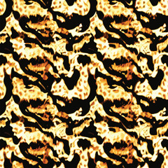 Abstract seamless animal pattern, Mammals Fur. print skins. Predators Camouflage. Cheetah Giraffe Zebra Leopard Tiger Jaguar. Printable Background. Vector illustration