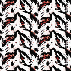 Abstract seamless animal pattern, Mammals Fur. print skins. Predators Camouflage. Cheetah Giraffe Zebra Leopard Tiger Jaguar. Printable Background. Vector illustration