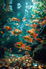 Fototapeta na wymiar Vibrant Underwater Haven – Tropical Fish and Coral Bliss