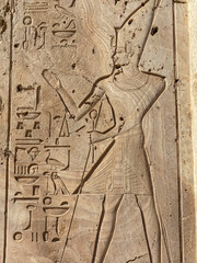 Karnak Temple is dedicated to the temple complex of Ancient Egypt. Thebes, Karnak, Luxor, Egypt