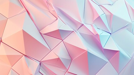 Pastel-colored Interlocking Triangles Abstract Background